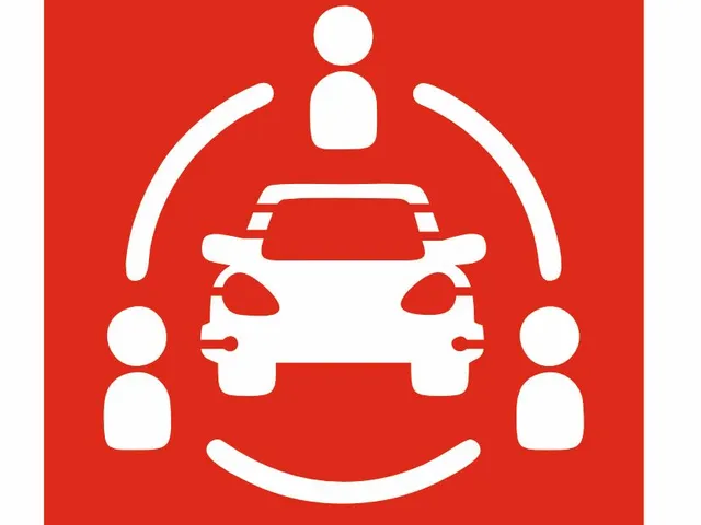 Pictogramă car sharing pentru locuri de parcare dedicate vehiculelor partajate