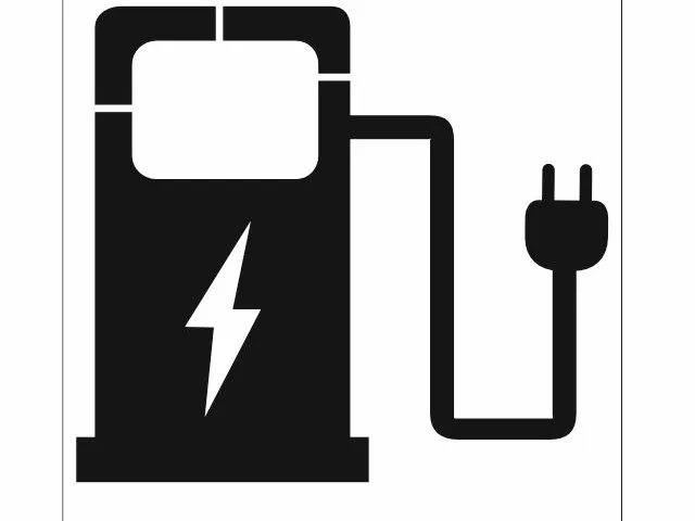 Șablon pictogramă stație de încărcare pentru mașini electrice